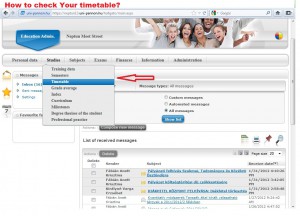 How to check Your timetable?