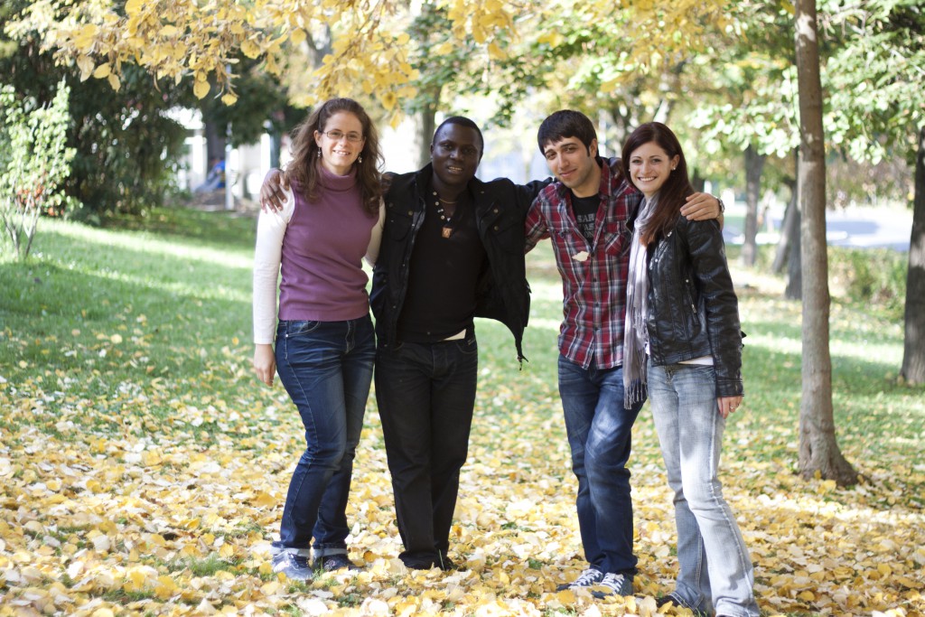 Students at the faculty