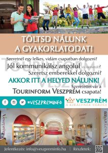 Gyakornoki felhívás - Tourinform Veszprém