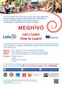 LELLE – „Let’s learn how to learn” Regionális Konferencia Veszprémben