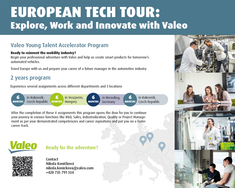 Nemzetközi karrierlehetőség friss diplomásoknak – Valeo Young Talent Accelerator Program